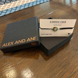 NIB Alex and Ani Kindred Cord Bracelet Sterling Silver Kappa Delta